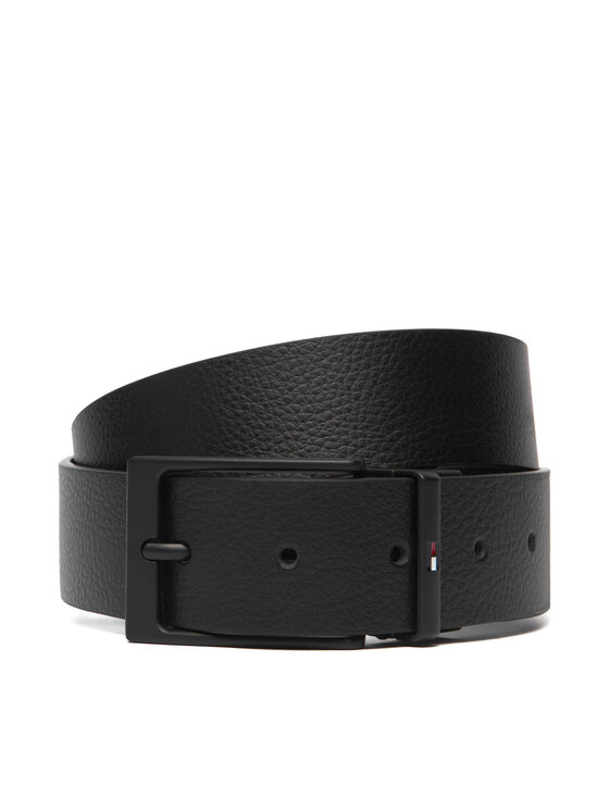 Tommy Hilfiger Tommy Hilfiger Мъжки колан Layton Rev 3.5 AM0AM13957 Черен