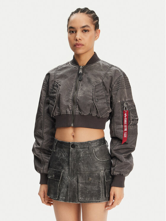 Alpha Industries Alpha Industries Bunda bomber MA-1 Vintage 156002 Šedá Regular Fit