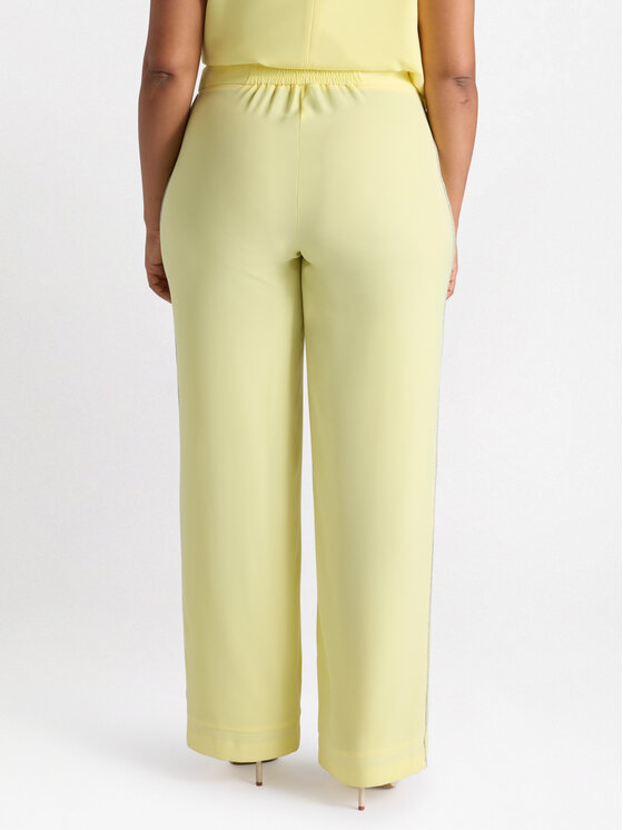 Fiorella Rubino Fiorella Rubino Pantaloni di tessuto P002T005061N018 Giallo Regular Fit