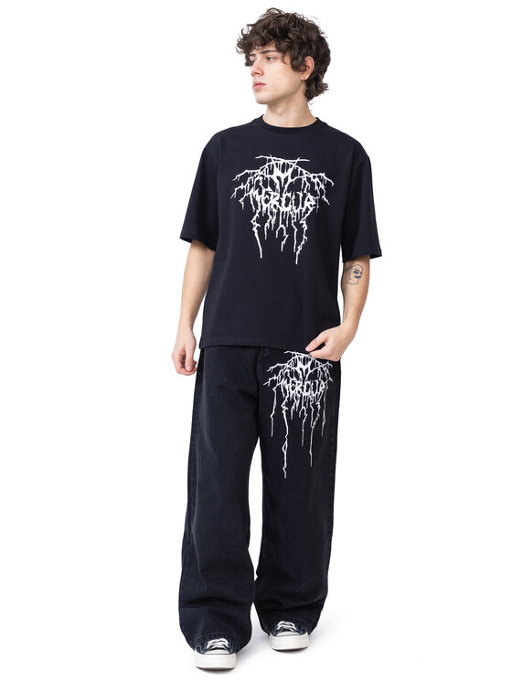 Mercur Mercur T-Shirt Metal Czarny Comfortable Fit