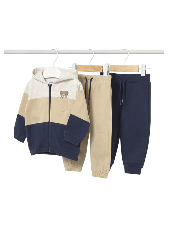 Mayoral Mayoral 2er-Set Jogginghosen und Sweatshirt 918 Beige Regular Fit