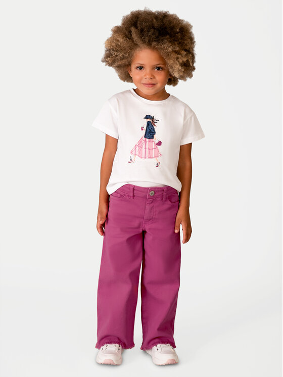 Mayoral Mayoral Jeans 3588 Rosa Wide Leg