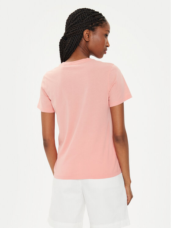 Gant Gant T-Shirt Logo 4200849 Koralowy Regular Fit
