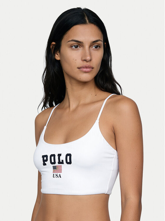 Polo Ralph Lauren Polo Ralph Lauren Bikini pezzo sopra 21612454 Bianco