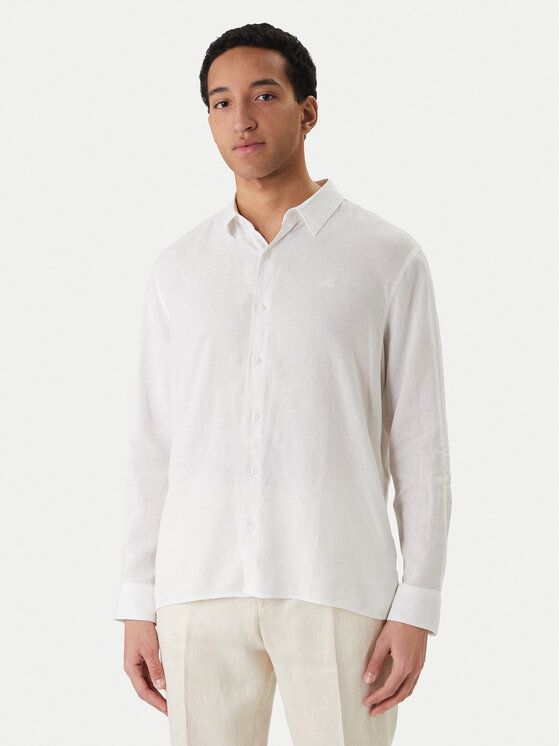 Calvin Klein Cămașă LV04LE125G Alb Regular Fit