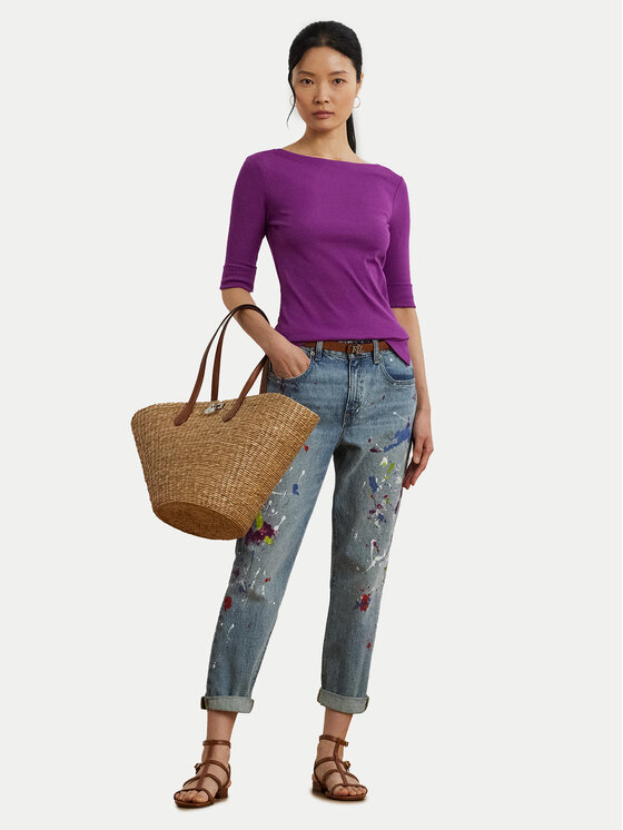 LAUREN RALPH LAUREN LAUREN RALPH LAUREN Blúz 200654963192 Lila Slim Fit