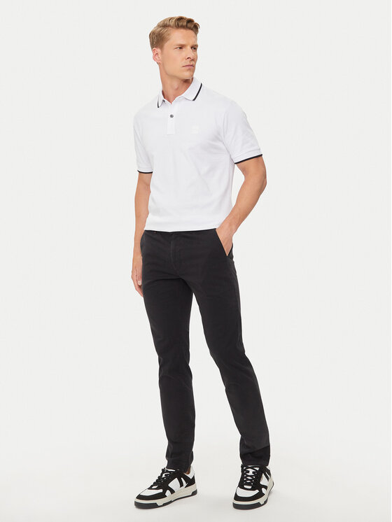 BOSS Boss Polo majica Passertip 50507699 Bela Slim Fit