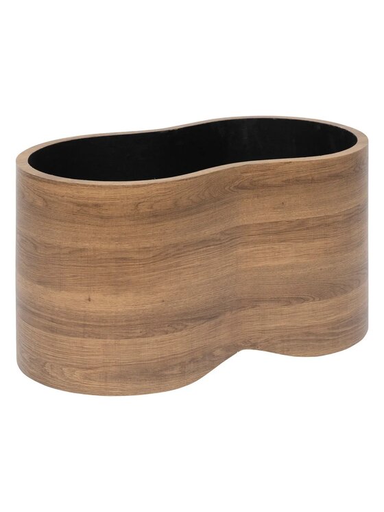 MIAhome MIAhome Zestaw skrzyń 2 szt. MDF, bouclé Loe 72x45x40,5 cm Brązowy