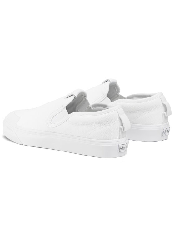 adidas Sneakers aus Stoff Nizza Slip On EF1185 WeiB Modivo