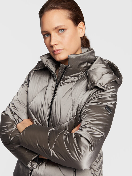 Olsen Olsen Преходно яке Casual Icons 15101375 Сив Regular Fit