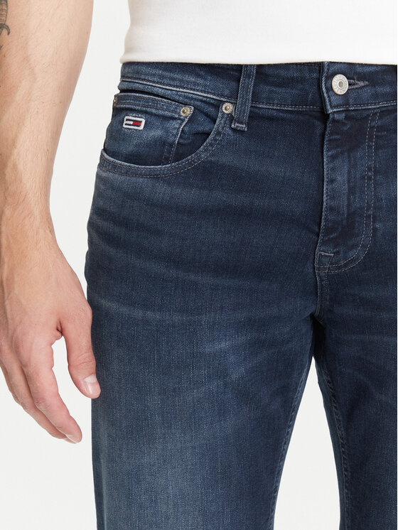 Tommy Jeans Tommy Jeans Jeansy Scanton DM0DM21899 Granatowy Slim Fit