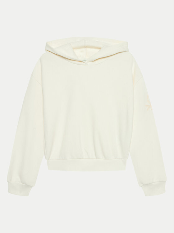 United Colors Of Benetton Bluza 39M2C203W Écru Regular Fit