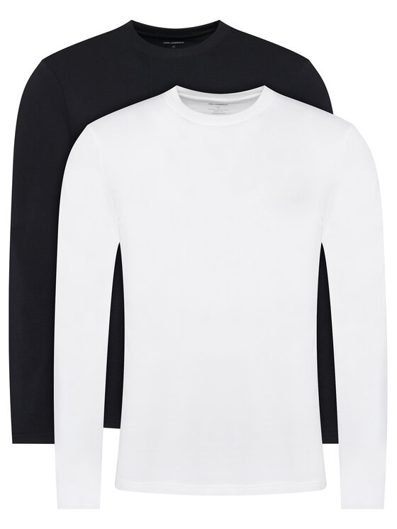 KARL LAGERFELD KARL LAGERFELD Souprava triček A4M47003 Černá Regular Fit