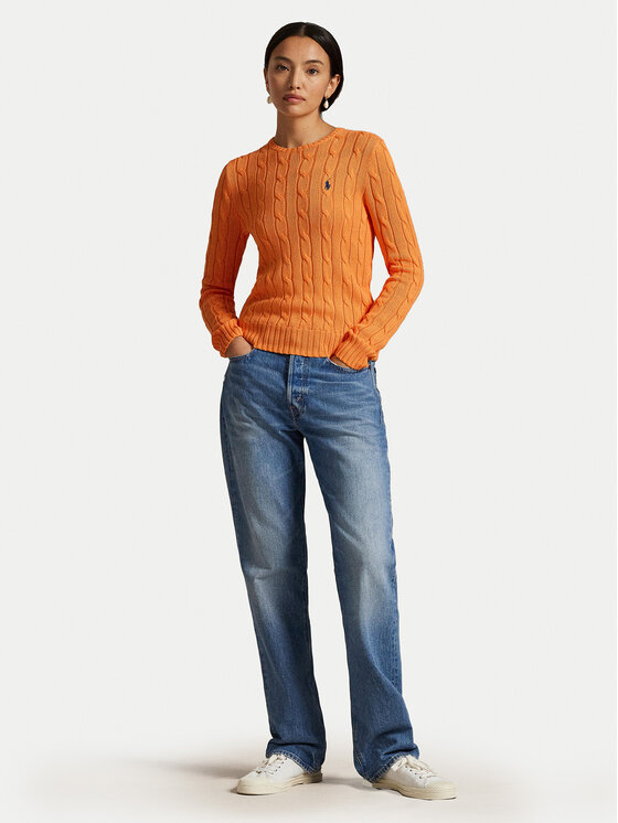 Polo Ralph Lauren Polo Ralph Lauren Sveter 211971869014 Oranžová Slim Fit