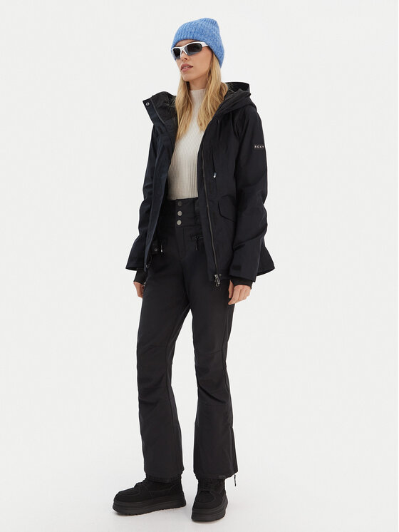 Roxy Roxy Snowboard hlače Rising High ERJTP03295 Crna Skinny Fit