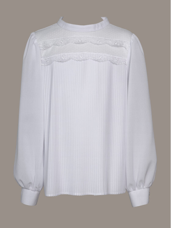 SLY SLY Bluzka 4S-106 Biały Comfortable Fit