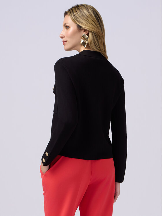 Oltre Oltre Sweter M165J004891N033 Czarny Regular Fit