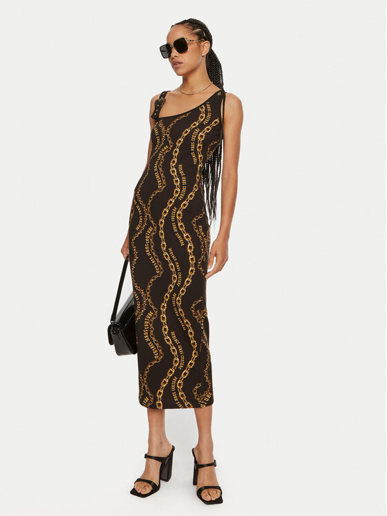 Versace Jeans Couture Versace Jeans Couture Rochie de zi 77HAO978 Negru Slim Fit