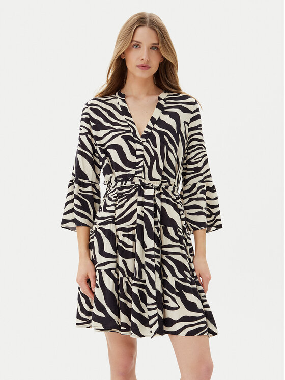 Vero Moda Každodenné šaty Melba 10329936 Čierna Loose Fit