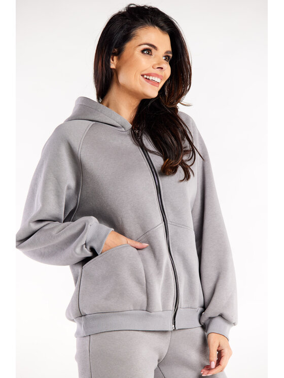 Infinite You Infinite You Felpa M324 Grigio Basic Fit