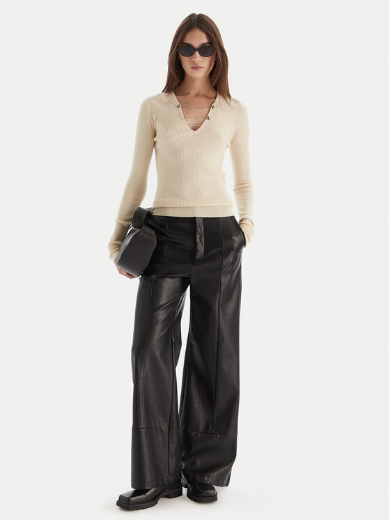 Patrizia Pepe Patrizia Pepe Пуловер 2K0331/K7S0-ecW405 Екрю Regular Fit