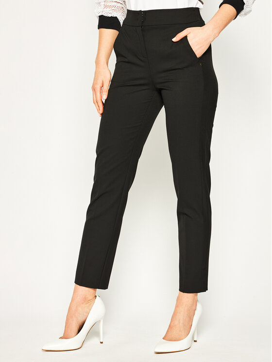 Pantaloni di tessuto Leone 21312020 Nero Regular