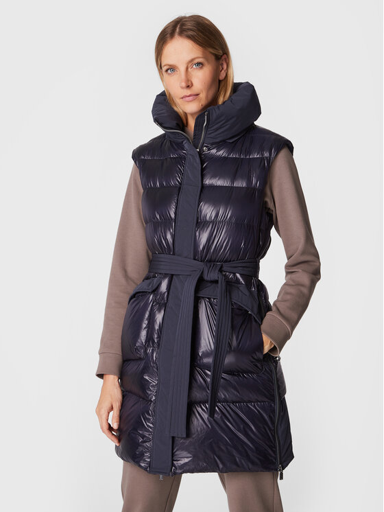 Diego M Diego M Kurtka puchowa 22IM-R432 Granatowy Slim Fit