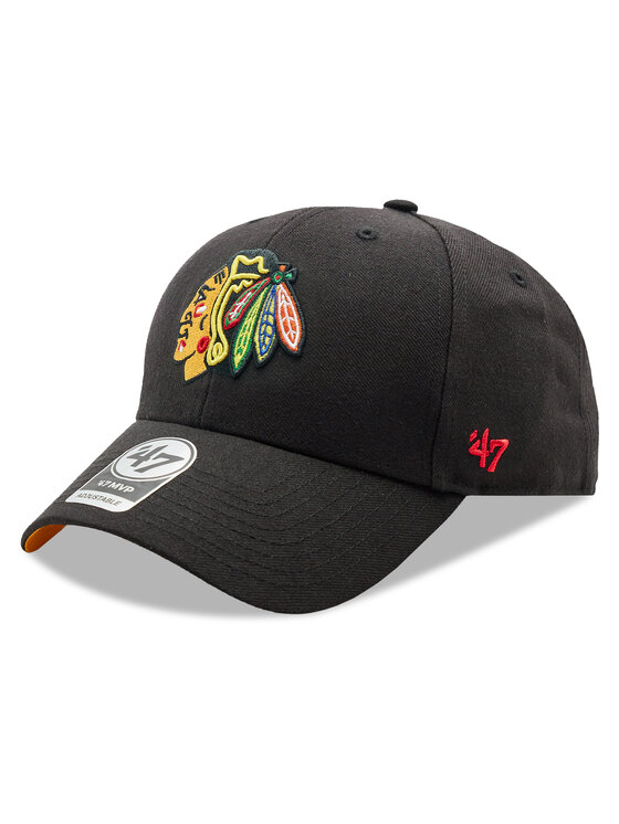 Șapcă 47 Brand NHL Chicago Blackhawks Ballpark Snap '47 MVP H-BLPMS04WBP-BKA Negru