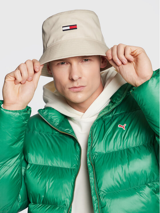 Tommy Jeans Kausa cepure Flag Bucket AM0AM08495 Bēšs