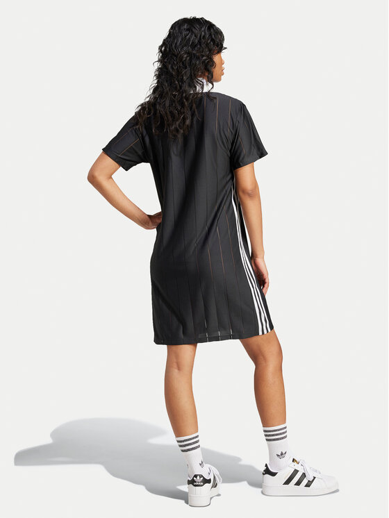 adidas adidas Kasdieninė suknelė adicolor 3-Stripes IX5510 Juoda Loose Fit