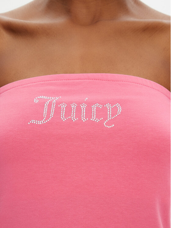Juicy Couture Juicy Couture топ Babey JCWCT23310 Розов Slim Fit