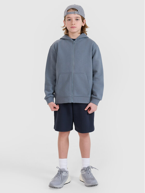 4F 4F Bluza BASIC+ Turkusowy Oversize