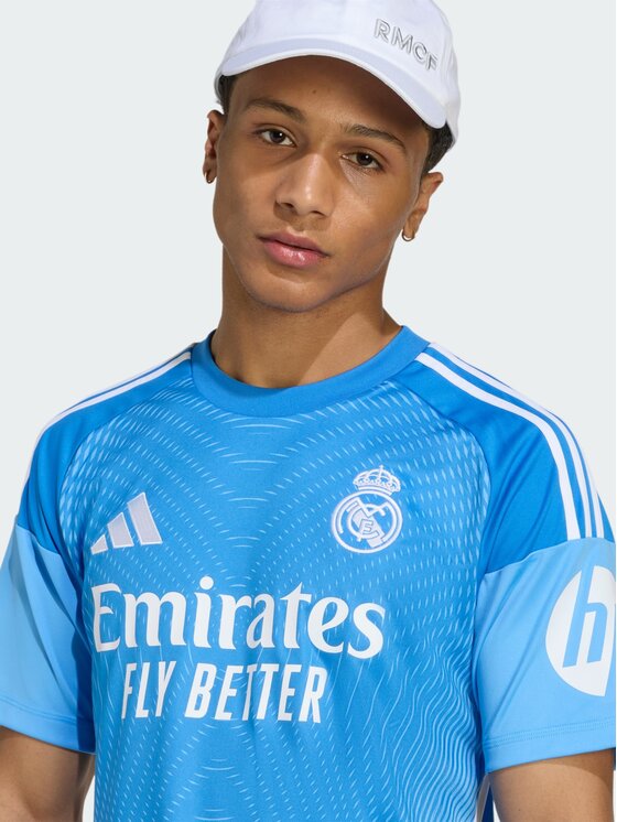 adidas adidas Koszulka techniczna Real Madrid 25/26 Home Goalkeeper Jersey Koralowy Slim Fit