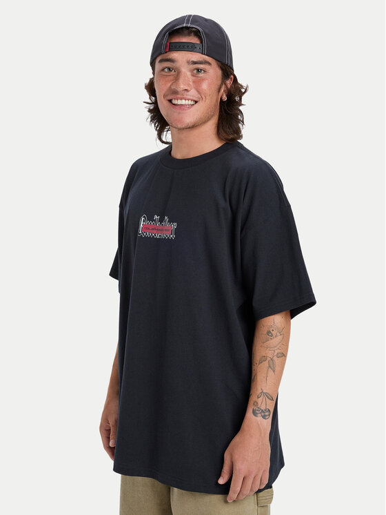 Quiksilver Quiksilver Póló Mercury Double Up EQYZT08167 Szürke Regular Fit