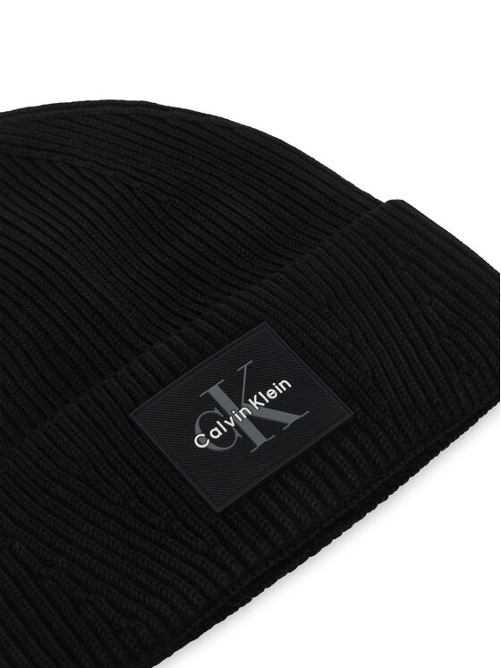 Calvin Klein Calvin Klein Czapka Monologo LV04D8096G Czarny