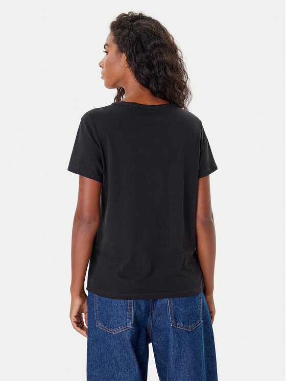 Mustang Mustang Футболка Alma 1016748 Чорний Regular Fit