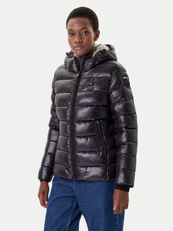 Blauer Blauer Žieminė striukė 25WBLDC02072 Juoda Regular Fit
