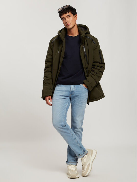 Cross Jeans Cross Jeans Kurtka zimowa 40278-002 Khaki Regular Fit