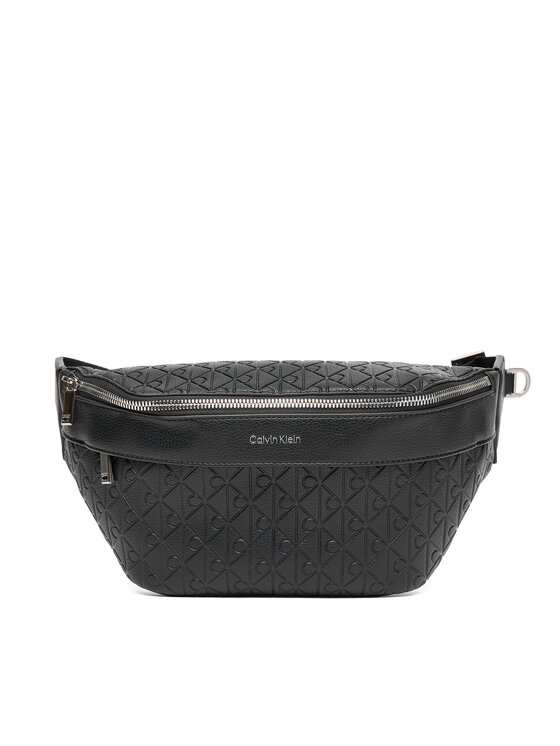 Calvin Klein Calvin Klein Ľadvinka Emblem Emboss Waistbag LV04D3205G Čierna