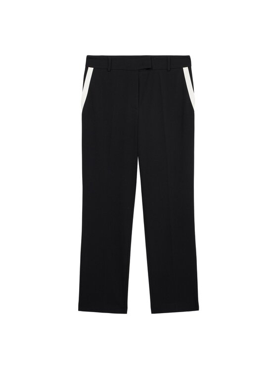 Oltre Oltre Pantaloni di tessuto P089R008735N0Z3 Nero Regular Fit