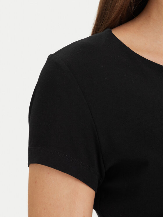 Guess Guess Tricou W6GP11 K2933 Negru Regular Fit