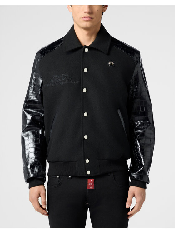 PHILIPP PLEIN PHILIPP PLEIN Kurtka puchowa 30572 Czarny Regular Fit
