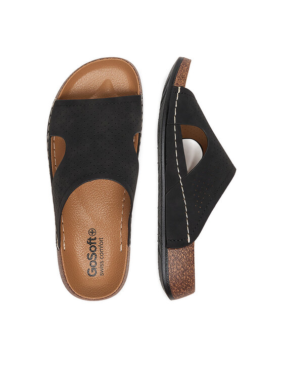 Go Soft Go Soft Pantoletten CEO-W25701 Schwarz