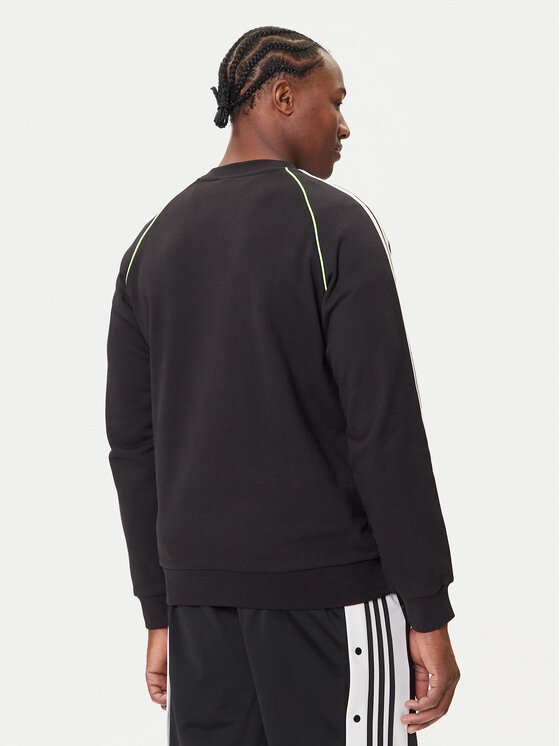 adidas adidas Džemperis ar kapuci adicolor Piping JW5918 Melns Regular Fit