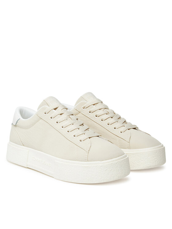 Tommy Jeans Tommy Jeans Sneakersy Tjw Flatform Sneaker EN0EN02819 Beżowy