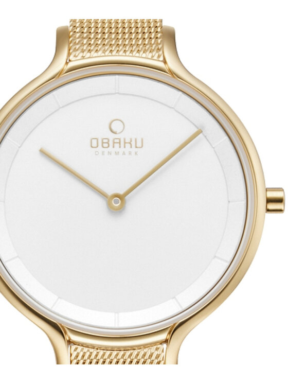 Obaku Obaku Zegarek V228LXGIMG Złoty