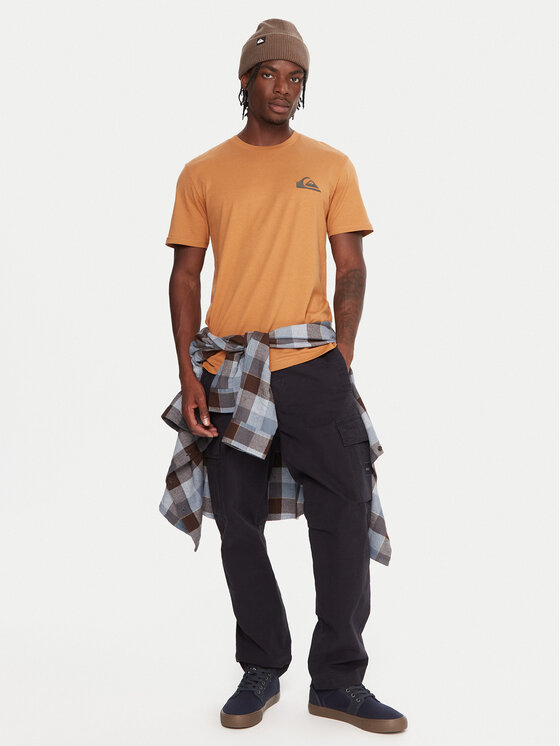 Quiksilver Quiksilver Majica Ev Mini Logo Ss EQYZT08181 Oranžna Regular Fit