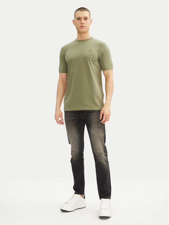 KARL LAGERFELD KARL LAGERFELD Tričko 755750 552221 Zelená Regular Fit