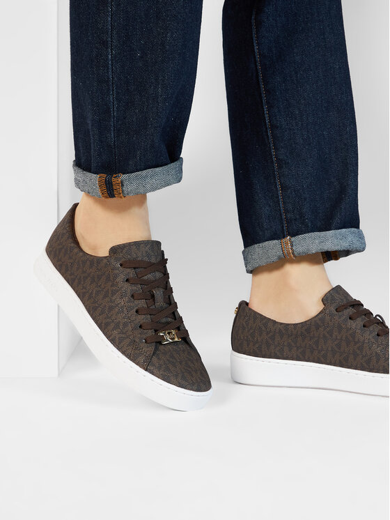 MICHAEL Michael Kors MICHAEL Michael Kors Tenisice Keaton Lace Up 43R5KTFP1B Smeđa