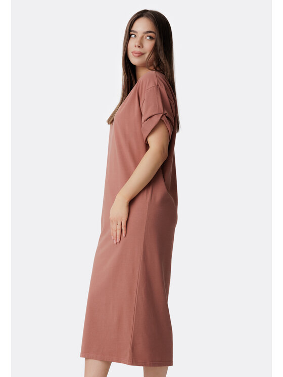 LAURELLA LAURELLA Každodenné šaty 4SS249 Béžová Regular Fit
